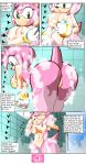  2013 amy_rose anus ass big_breasts breasts comic dialog female furry gloves green_eyes hedgehog nipples nobody147 nude pink_fur pussy raised_tail sega shower sideboob soap sonic sonic_(series) tail text water wet 