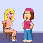  bondage breasts connie_d&#039;amico creek_12 family_guy femdom implied_yuri looking_at_another meg_griffin nipples nude_female seductive_smile yuri 