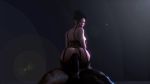  1boy 1girl 3d anal angelina_jolie ass bbc comissair cowgirl_position garter_belt gif interracial jiggle large_penetration large_penis lens_flare lingerie looking_back panties_aside penis simple_background stockings testicles 