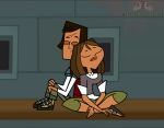 black_eyes breasts brown_hair brown_skin cartoon_network closed_eyes courtney_(tdi) dark-skinned_female female freckles hourglass_figure latina male master_of_disaster noah_(tdi) short_hair thick_ass thick_legs thick_thighs total_drama_island