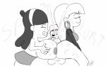 big_ass big_breasts breasts brother_and_sister buttjob buttjob/paizuri dipper_pines godalmite gravity_falls incest mabel_pines monochrome pacifica_northwest paizuri