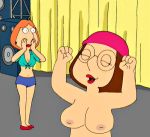 big_breasts edit family_guy flashing_breasts lois_griffin meg_griffin topless zro5um