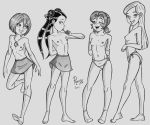  4_girls cornelia_hale irma_lair panties poland_(artist) skirts topless w.i.t.c.h. will_vandom 