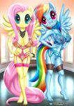 2_girls bbmbbf blush breasts equestria_girls equestria_untamed fluttershy fluttershy_(mlp) friendship_is_magic lingerie my_little_pony older older_female palcomix pietro&#039;s_secret_club rainbow_dash rainbow_dash_(mlp) tagme young_adult young_adult_female young_adult_woman