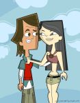 asian asian_female black_hair breasts cartoon_network giljeist heather_(tdi) hourglass_figure navel noah_(tdi) thick_ass thick_legs thick_thighs total_drama_island