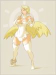  atryl blonde breasts hair_over_one_eye horn original wings 
