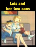  big_breasts chip_flagston cleavage comic ditto_flagston hi_and_lois incest lace-trimmed_bra lois_and_her_two_sons lois_flagston milf mother_&amp;_son pandora&#039;s_box son 
