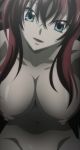  1girl breasts hair high_school_dxd high_school_dxd_new highres large_breasts long_hair nipples nude red_hair rias_gremory screencap screenshot smile solo 
