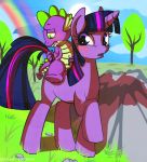  drooling friendship_is_magic masturbation my_little_pony spike_(mlp) tail twilight_sparkle_(mlp) 