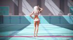  000mmd 16:9_aspect_ratio 1girl 3d animated anus ass bikini breasts contentious_content dancing extremely_large_filesize female female_only gluteal_fold has_audio kantai_collection large_filesize long_playtime microskirt mikumikudance mp4 music nipples nopan pool pussy ro-500_(kantai_collection) shoes skirt slip-on_shoes small_breasts solo_female song_request swimsuit thighs uncensored upskirt video video_with_sound webm white_hair 