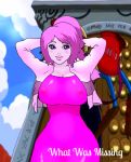  adventure_time big_breasts breasts clothes happy hips jay-marvel lips looking_at_viewer princess_bubblegum sexy_clothes solo wide_hips 
