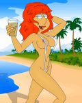  big_breasts breasts family_guy lois_griffin milf nipples sling_bikini solo swimsuit 