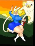  adventure_time ass big_ass big_breasts breasts fionna_the_human genderswap happy hips jay-marvel nipples shoes socks wide_hips 