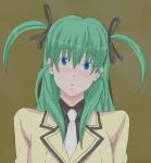 alice_carroll aria_(manga) blue_eyes cottage green_hair looking_at_viewer