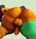  animal_crossing ass bent_over coffeewithdicks gay male stitches_(animal_crossing) teddy_bear 