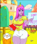  adventure_time big_breasts breasts clothes hips jay-marvel lips looking_at_viewer milf princess_bubblegum sexy_clothes wide_hips 