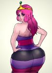  adventure_time ass big_ass breasts clothes dat_ass dress happy hips jay-marvel lips looking_at_viewer looking_back makeup princess_bubblegum sexy_clothes wide_hips 