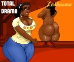  ass big_ass big_breasts breasts chubby hips jay-marvel leshawna pants total_drama_island wide_hips 