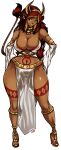  bedroom_eyes brown_eyes brown_hair brown_skin collar corruption_of_champions earrings excellia_(coc) horns horny_women milf minotaur monster_girl sexy sexy_ass sexy_body sexy_breasts tail tiara 