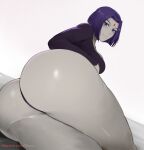 1girl 1girl 1girl ass ass big_ass big_ass dat_ass dc_comics fat_ass female_only kisou_(kisou00) large_ass looking_at_viewer purple_eyes purple_hair rachel_roth raven_(dc) short_hair solo_female teen_titans thick thick_ass thick_thighs thong 