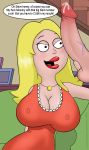 american_dad big_penis breasts cleavage cum francine_smith hair huge_breasts huge_penis incest mother&#039;s_duty mother_and_son penis steve_smith talking_to_viewer toontinkerer vein