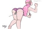  adventure_time against_wall blush breasts candy_person dat_ass ejaculation kinky-k lace_panties moaning nipples orgasm original pink princess_bubblegum shiny vaginal vibrator 