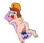 anal_beads disney fireside_girls gretchen_(phineas_and_ferb) phineas_and_ferb sweating the_and transparent_background vaginal_object_insertion wtf