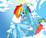 breasts cloud embarrassed friendship_is_magic hair looking_down mancharm multicolor_hair my_little_pony nude pussy rainbow_dash rainbow_hair tail trembling
