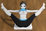  big_breasts breasts cameltoe nipples shirt_in_mouth shirt_lift solo spread_legs suktar suktar_(artist) super_smash_bros. wii_fit wii_fit_trainer 