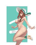  1girl cap commission nude summer 