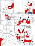 !? 13thcatofthegate 2010s 2018 2boys 2males animated_skeleton bedroom brother brother_and_brother brothers comic comic_page comic_panel comic_sans crying duo english_text fontcest indoors male male_only monster papyrus papyrus_(undertale) papysans partially_colored sans sans_(undertale) sequence sequential skeleton speech_bubble tears text text_bubble undead undertale undertale_(series)