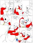 13thcatofthegate 2010s 2018 2boys 2males animated_skeleton bigger_male brother brother_and_brother brothers comic comic_page comic_panel comic_sans crying duo english_text fontcest hugging indoors larger_male male male_only monster papyrus papyrus_(undertale) papysans partially_colored sans sans_(undertale) sequence sequential shorter_male skeleton smaller_male speech_bubble taller_male tears text text_bubble undead undertale undertale_(series)