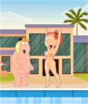 breasts chris_griffin erect_nipples erect_penis family_guy hat huge_penis lois_griffin nude shaved_pussy thighs 