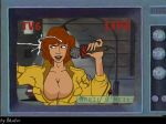 80s akabur april_o&#039;neil big_breasts breasts cum lipstick teenage_mutant_ninja_turtles