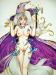  1girl blush breasts cape dead-kittens3 embarrassed embarrassing female female_human friendship_is_magic hat high_res humanized long_hair my_little_pony navel nipples nude open_mouth pubic_hair pussy solo standing trixie wand wardrobe_malfunction white_hair 