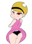  ass blonde_hair bluelimelight looking_back mandy panties red_eyes solo the_grim_adventures_of_billy_and_mandy 