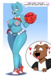  1boy 1girl 2024 absurd_res anthro areola artist_name bear belly bent_arm big_areola big_breasts big_eyes big_mouth_(anatomy) big_nipples biped black_clothing black_eyebrows black_nose black_text black_topwear blue_body blue_breasts blue_ears blue_eyes blue_pupils bodily_fluids bottomwear breastless_clothing breasts brown_body brown_ears brown_eyes brown_fur cameltoe canon_x_oc cartoon_network cheek_tuft cheerleader cheerleader_outfit clothed clothed_anthro clothed_female clothed_male clothing crop_top curved_eyebrows cutaway dialogue digital_drawing_(artwork) digital_media_(artwork) domestic_cat duo elderly_anthro elderly_female english_text eyebrows eyelashes eyelids eyeshadow facial_tuft fangs felid feline felis female fingers footwear foxart950 fully_clothed fully_clothed_anthro fully_clothed_female fur fur_tuft gilf glistening glistening_body glistening_breasts glistening_eyes glistening_legs gradient_background head_tuft heart_above_head heart_symbol hearts_around_head high_res holding_object holding_pom_poms humanoid_hands ineffective_clothing iris lactating light_body light_breasts light_ears light_nose looking_at_another looking_up looking_up_at_another makeup male mammal markings mary_senicourt mature mature_anthro mature_female mature_woman microskirt miniskirt monotone_body multicolored_clothing multicolored_crop_top multicolored_footwear multicolored_shirt multicolored_sneakers multicolored_thong multicolored_topwear multicolored_underwear navel nipples old open_mouth open_smile pink_areola pink_nipples pink_nose pink_tongue plantigrade pom_poms pose prick_ears pupils purple_eyeshadow raised_heel red_heart red_pom_poms round_ears shadow shirt shoes simple_background skirt slightly_chubby slightly_chubby_anthro slightly_chubby_female smile smiling_at_another sneakers sparkles speech_bubble standing talking_to_another teeth text the_amazing_world_of_gumball thick_thighs thong three-quarter_view tongue tongue_out topwear tuft two_tone_clothing two_tone_crop_top two_tone_footwear two_tone_shirt two_tone_sneakers two_tone_thong two_tone_topwear two_tone_underwear underwear whisker_markings white_bottomwear white_clothing white_microskirt white_miniskirt white_shirt white_skirt white_topwear wide_eyed 