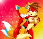  1girl artist_name chaosknight_1 cum fiona_fox fur furry miles_&quot;tails&quot;_prower nipples nude penis penis_in_pussy sega sex sonic_(series) sonic_the_hedgehog_(series) vaginal_penetration 
