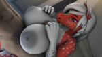  2022 3d 3d_(artwork) 3d_animation anabel_(andrey_4k) andrey_4k animated anthro areola big_breasts bouncing_breasts breast_play breasts digital_media_(artwork) equid equine eyebrows eyelashes female genitals green_eyes grey_areola grey_nipples hair horse huge_breasts human human_male_on_anthro human_on_anthro interspecies looking_at_another looking_at_partner loop lying male male/female male_on_anthro mammal mojita_(scappo) nipples no_sound on_back paizuri penis red_body sex source_filmmaker spots video webm white_body white_hair white_spots 