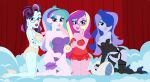  4_girls 4girls abacus_cinch bedroom bedroom_eyes blue_eyes bra earrings equestria_girls evilfrenzy female female_only friendship_is_magic glasses horny horny_women humanized leotard lingerie lipstick looking_at_viewer milf mostly_nude multicolored_hair my_little_pony panties princess_cadance princess_celestia princess_celestia_(mlp) princess_luna princess_luna_(mlp) principal_celestia purple_eyes purple_hair sexy sexy_ass sexy_body sexy_breasts sexy_pose side-tie_panties take_your_pick vice_principal_luna 