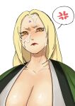  1girl 1girl 1girl angry big_breasts blonde_hair brown_eyes clothed_female cum cum_on_face facial female_focus female_only long_hair mature mature_female naruto nipples solo_female solo_focus tagme tsunade xshuai 
