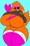 big_ass big_ass big_breasts big_nipples big_thighs mike orange orange_body orange_skin