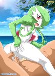  anal anal_sex bbmbbf blush breasts cum double_penetration gardevoir human interspecies nintendo palcomix penetration pokemon pokephilia pokepornlive pussy threesome 