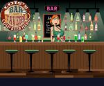 alcohol apron_only artist_request bar edit family_guy green_apron huge_breasts lois_griffin naked_apron source_request third-party_edit