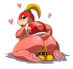  ass big_ass blonde_hair blush breasts brown_eyes color dildo female hair heart insertion koopa looking_back mario_bros masturbation nintendo penetration pompom scalie sex_toy shell sideboob solo sssonic2 video_games 