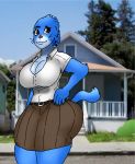  ass big_ass big_breasts breasts cat furry happy jay-marvel nicole_watterson the_amazing_world_of_gumball wide_hips 