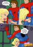 aunt_may betty_brant blonde_hair brunette comic cum fellatio filming huge_breasts marvel mary_jane_watson masturbation online_superheroes peter_parker red_hair reporter spider-man spider-man:_the_animated_series spider-man_(series) torn_clothes