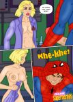 aunt_may betty_brant blonde_hair brunette comic cum fellatio filming huge_breasts marvel mary_jane_watson masturbation online_superheroes peter_parker red_hair reporter spider-man spider-man:_the_animated_series spider-man_(series) torn_clothes