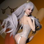  1futa 3d ass boo_(mario) boosette bottomless breasts corset crown curvy elf_ears elyria_steele erect_nipples erection futa_only futanari garter_straps ghost_girl hourglass_figure huge_breasts large_ass large_penis lingerie long_hair looking_at_viewer mario_(series) new_super_mario_bros._u_deluxe nintendo nipple_bulge nipples penis pointy_ears realistic red_eyes solo_futa stockings succubus super_crown super_mario_bros. tongue tongue_out veiny_penis very_long_hair white_hair white_lingerie wide_hips 