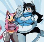  canine cat chubby feline female gail_(sssonic2) machine mechanical noodle_(character) pose robot sssonic2 wide_hips wolf 